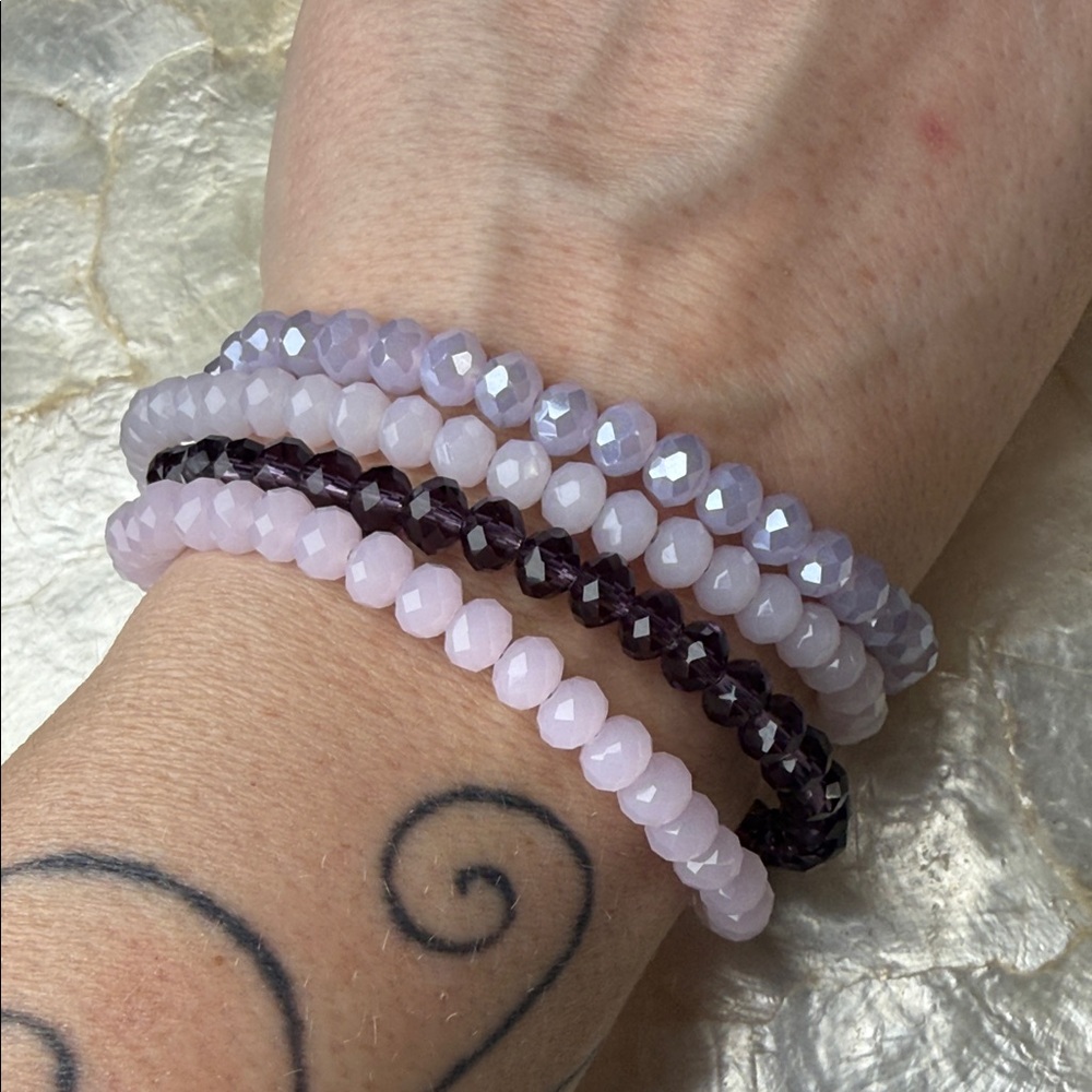 Elegant Multi-Strand crystal Beaded Bracelet
